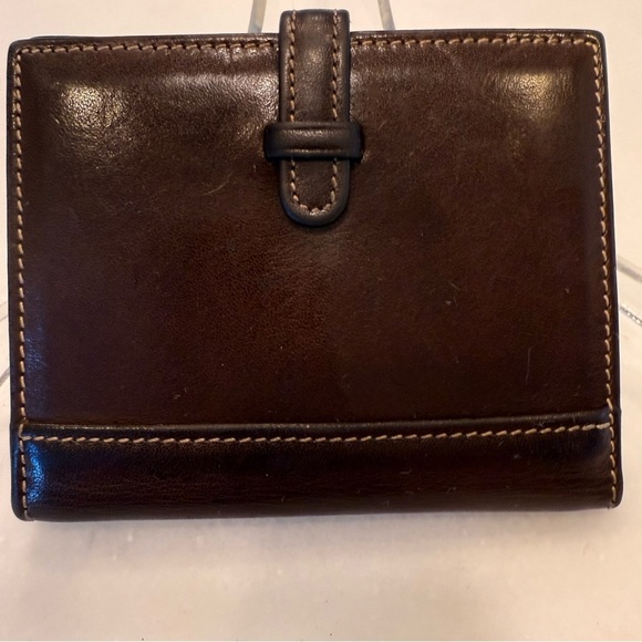 Vintage Coach Brown Leather unisex ID Wallet Card Holder - Picture 3 of 11